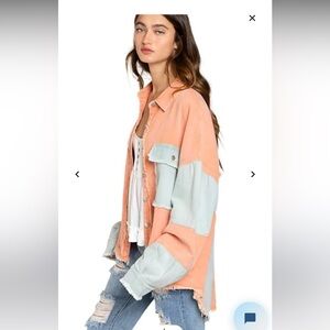 Color block over sized jacket by Pol, size medium.